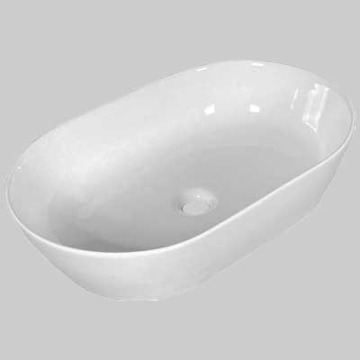 LAVABO DA APPOGGIO ZETA ELLITTICO 62x40