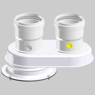 SDOPPIATORE PER CALDAIE VAILLANT COMPATIBILE 80/80
