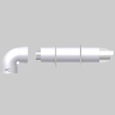 KIT COASSIALE PER SCALDINI VAILLANT COMPATIBILE 60/100 alluminio