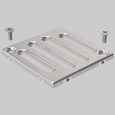 GRIGLIA INOX PER SIFONE DOCCIA AVVITATA 8x8