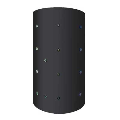 PUFFER ACCUMULATORI TERMICI CON 1 SERPENTINO  Lt 500