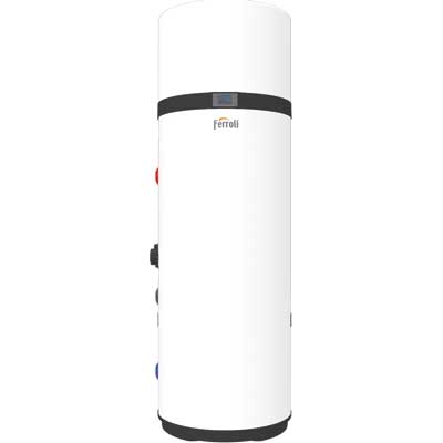 SCALDABAGNO A POMPA DI CALORE EGEA 200 Lt-S Pred.Solare Term.