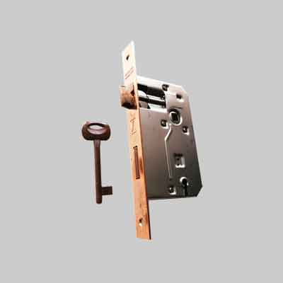 SERRATURA PORTE IN LEGNO ''PATENT'' FRONTALE BORDO QUADRO BONAITI E50 Ottonata