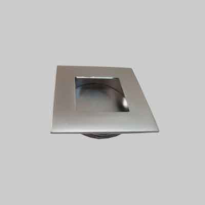 MANIGLIA AD INCASSO PER PORTE SCORREVOLI QUADRA 40 mm, Cromo opaco