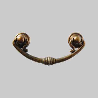MANIGLIA PER MOBILI ''5042'' Interasse 96 mm - Patinato antico