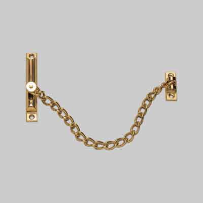 CATENA DI SICUREZZA PER PORTE OTTONE Ø mm 2,7 x cm 20 - Ottone bronzato
