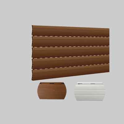 KIT STECCHE AGGIUNTIVE PER TAPPARELLA IN PVC 'TORINO' cm 123x27,5h, Conf. 5 pezzi - Col. Legno K1