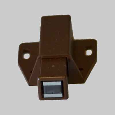 CRICCHETTO MAGNETICO QUADRO mm 40x40 - Marrone (cartone 100 pz)