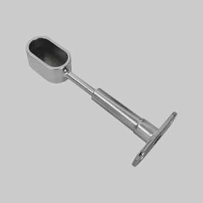 REGGITUBO LATERALE CHIUSO OVALE mm 15x30 - Cromato