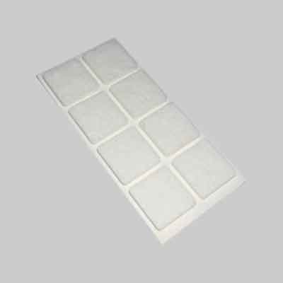 FELTRINI QUADRATI mm 100x100 - Marrone - Blister 1 pezzo