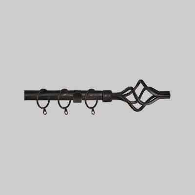 SCORRITENDA A STRAPPO ''TWIST'' cm 120/210 - Nero/Oro
