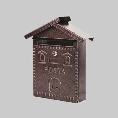 CASSETTA POSTALE 'RUSTICA' CASETTA mm 280x90x350h - col.nera