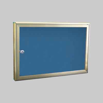 BACHECA PORTA AVVISI ALLUMINIO cm 55x37x5 (per 2 fogli A4 o 1 foglio A3)