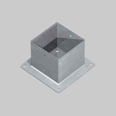 SUPPORTO A PAVIMENTO PER TRAVI 'TG20' mm 71x71x150h - Base 150 mm