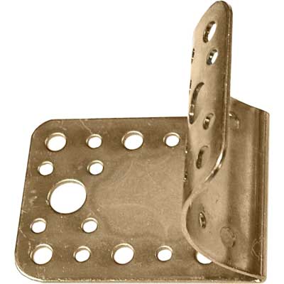 PIASTRA DI GIUNZIONE PIANA SAGOMATA PER PALI Ø 80/100 mm 65 x 85 - Spess. 2 mm