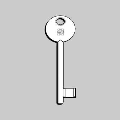 CHIAVE TIPO PATENT OTTONE 6P1S - PASSEPARTOUT (cartone 5 pz)