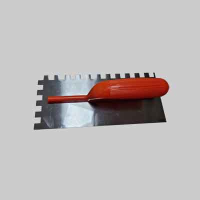 FRATTONE DENTATO C/MANICO IN PLASTICA IDEAL STAR 28x12 cm - Dentatura dx 10x10 mm