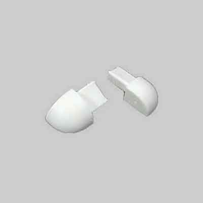 CAPSULE PER PROFILO ''JOLLY'' H mm 10 - Bianco