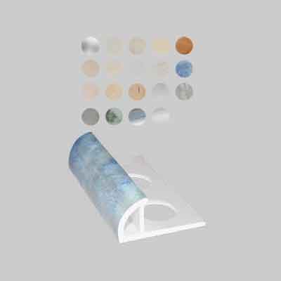 PROFILO ''JOLLY'' PER RIVESTIMENTI MARMORIZZATO H mm 8 - Travertino nocciola - barra mt 2,60 (cartone 50 pz)