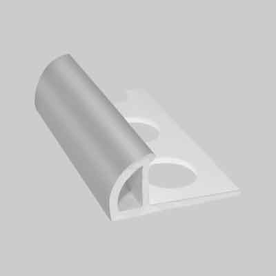 PROFILO ''JOLLY'' PER RIVESTIMENTI EFFETTO ACCIAIO H mm 8/10 - Opaco - barra mt 2,60 (cartone 156 pz)