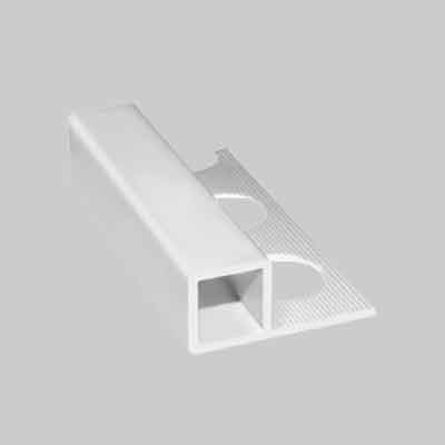 PROFILO ''JOLLY'' QUADRO PER RIVESTIMENTI H mm 10 - Bianco - barra mt 2,60 (cartone 156 pz)