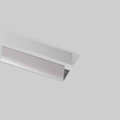 PROFILO PER RIVESTIMENTI ANGOLARE mm 10x10x1 - Lucido, barra mt 2 (cartone 2 pz)