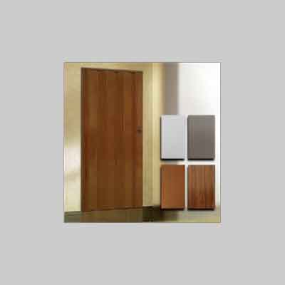 PORTA A SOFFIETTO EFFETTO LEGNO 82x214 cm - Col. Ciliegio