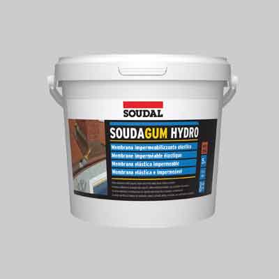 MEMBRANA IMPERMEABILIZZANTE 'SOUDAGUM HYDRO' SOUDAL Kg 5 - Col. Grigio