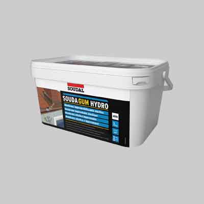 KIT RIPARAZIONE IMPERMEABILIZZANTE 'SOUDAGUM HYDRO KIT' SOUDAL Kg 1 - Col. Grigio