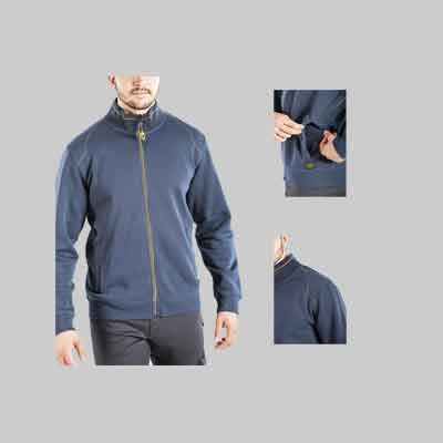 FELPA CON COLLO 'FULL ZIP' Tg. XXL