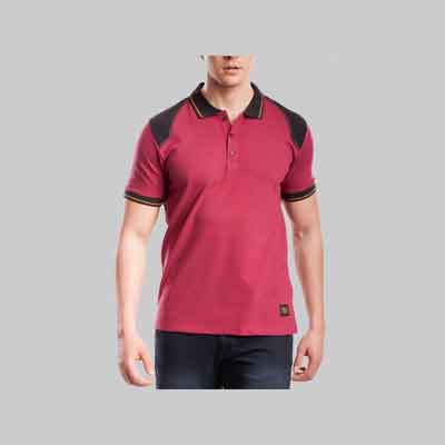 POLO ELASTICIZZATA RINFORZATA 'WORKPOL' BORDEAUX RICA LEWIS Tg. XL