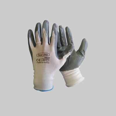 GUANTO POLIESTERE/NITRILE Tg. 10 (cartone 12 pz)