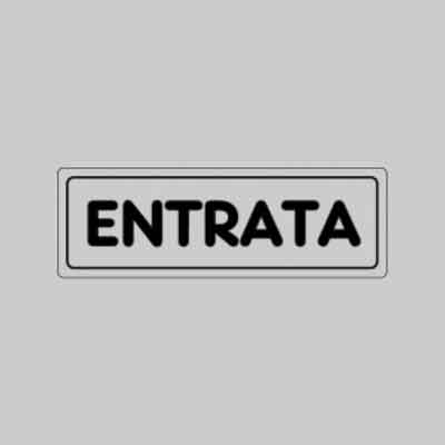 ETICHETTA ''ENTRATA'' cm 15x5 (cartone 10 pz)