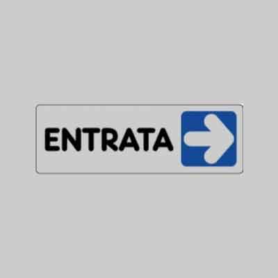ETICHETTA ''ENTRATA DX'' cm 15x5 (cartone 10 pz)
