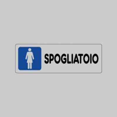 ETICHETTA ''SPOGLIATOIO DONNA'' cm 15x5 (cartone 10 pz)