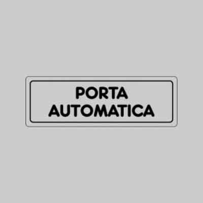 ETICHETTA ''PORTA AUTOMATICA'' cm 15x5 (cartone 10 pz)