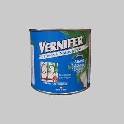 SMALTO ANTIRUGGINE ALL'ACQUA 'VERNIFER' SATINATO ml 500 - Nero