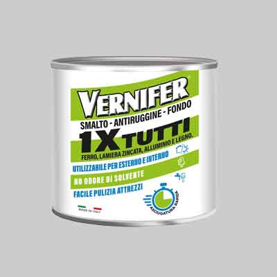 SMALTO ANTIRUGGINE FONDO '1XTUTTI' VERNIFER 500 ml - Bianco brillante
