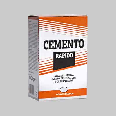 CEMENTO RAPIDO BIANCO Kg 1 (cartone 12 pz)