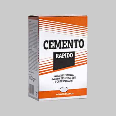 CEMENTO RAPIDO BIANCO Kg 5 (cartone 5 pz)