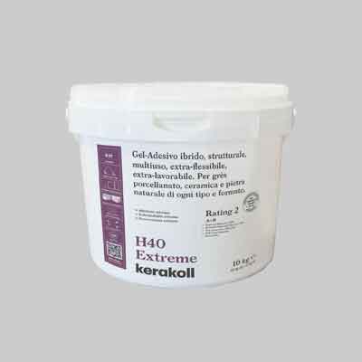 COLLA PER PIASTRELLE IN PASTA 'H40 EXTREME' KERAKOLL Kg 10 - Col. Bianco