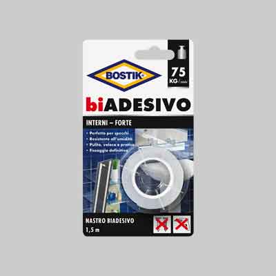 NASTRO BIADESIVO 'INTERNI' BOSTIK mm 19x1,5mt