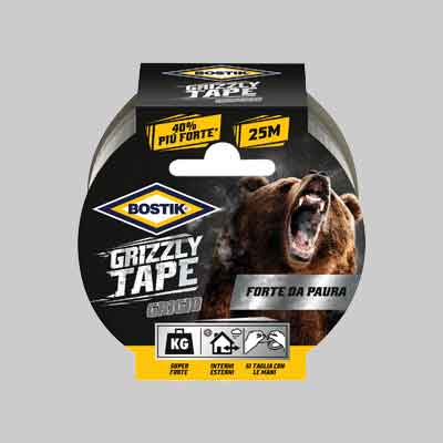 NASTRO TELATO 'GRIZZLY TAPE' mm 50x25 mt - Col. Grigio