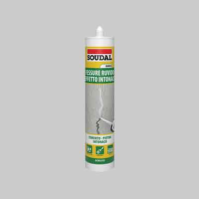 SILICONE ACRILICO EFFETTO INTONACO SOUDAL ml 300 - Bianco Ruvido