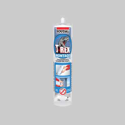 ADESIVO SIGILLANTE 'T-REX TRASPARENTE' SOUDAL 295 g