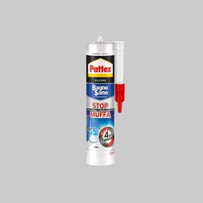 SILICONE BAGNO SANO 'STOP MUFFA' PATTEX ml 300 - col. Bianco