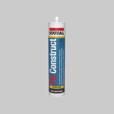 ADESIVO POLIURETANICO 'PU CONSTRUCT D4' SOUDAL ml 310 - Marrone