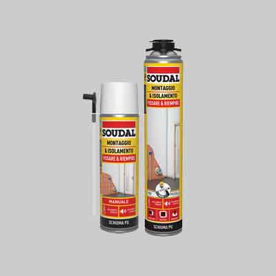 SCHIUMA POLIURETANICA UNIVERSALE SOUDAL ml 750 - Manuale