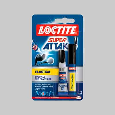 COLLA ''SUPER ATTAK PLASTICA'' gr 2 + ml 4