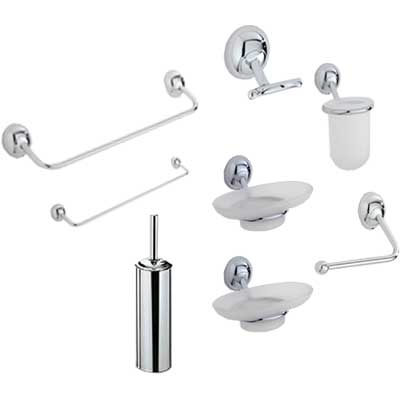 SET BAGNO 8 PEZZI ''FLY'' Cromato